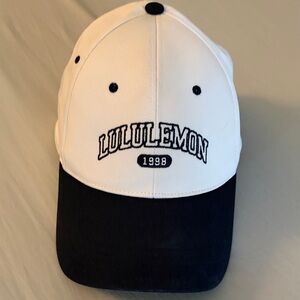 Lululemon Navy and White Cap, SMALL, adjustable